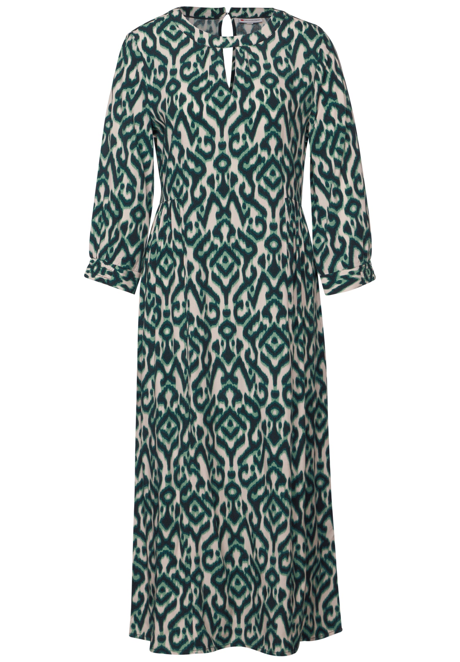 Street One Midi-Kleid Damen Elegantes grafisches Muster