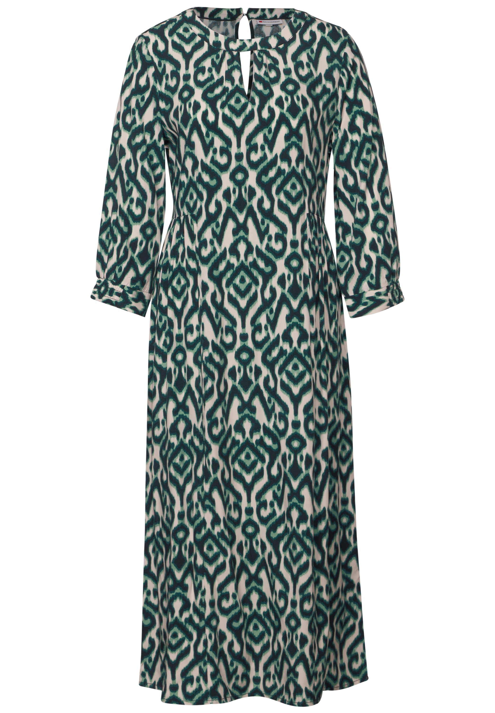 Street One Midi-Kleid Damen Elegantes grafisches Muster