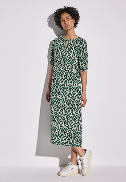 Street One Midi-Kleid Damen Elegantes grafisches Muster