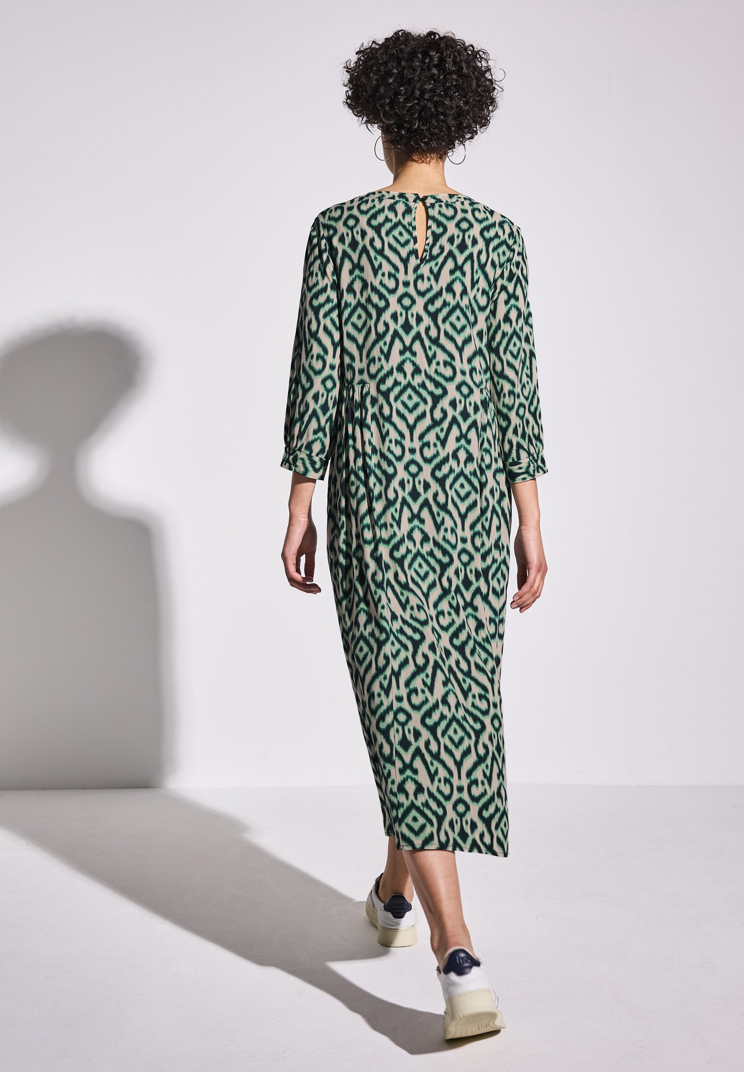 Street One Midi-Kleid Damen Elegantes grafisches Muster