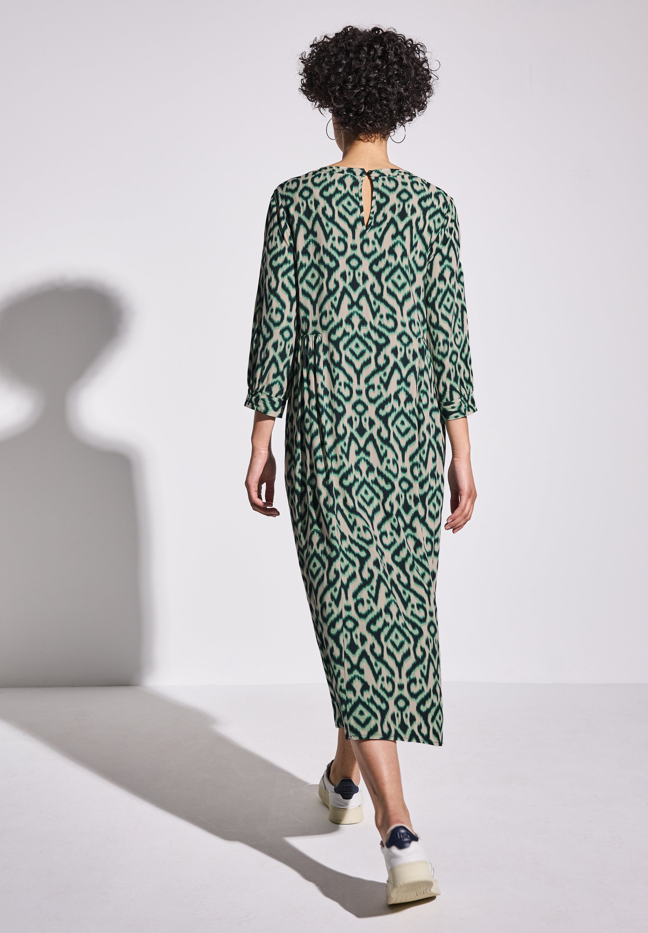 Street One Midi-Kleid Damen Elegantes grafisches Muster