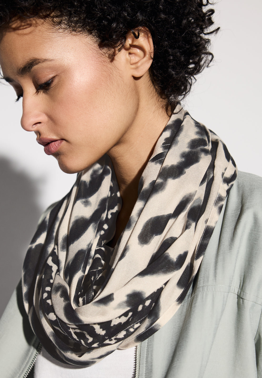 Street One Loop Schal Damen Grafisches Muster Modal weich