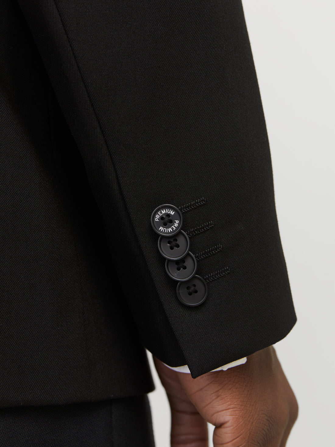 Einreihiger Blazer Herren Fallendes Revers Knopfleiste