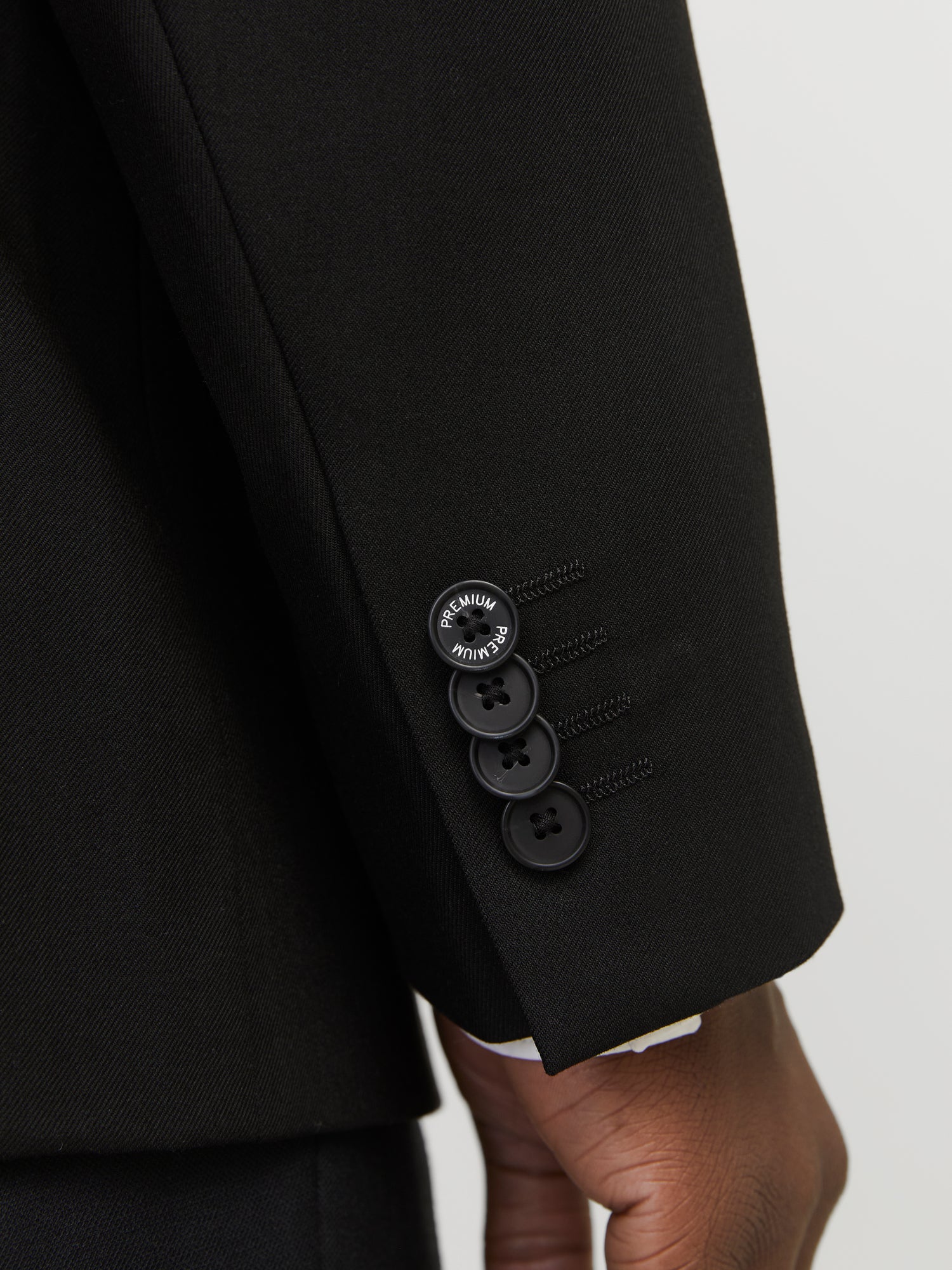 Einreihiger Blazer Herren Fallendes Revers Knopfleiste