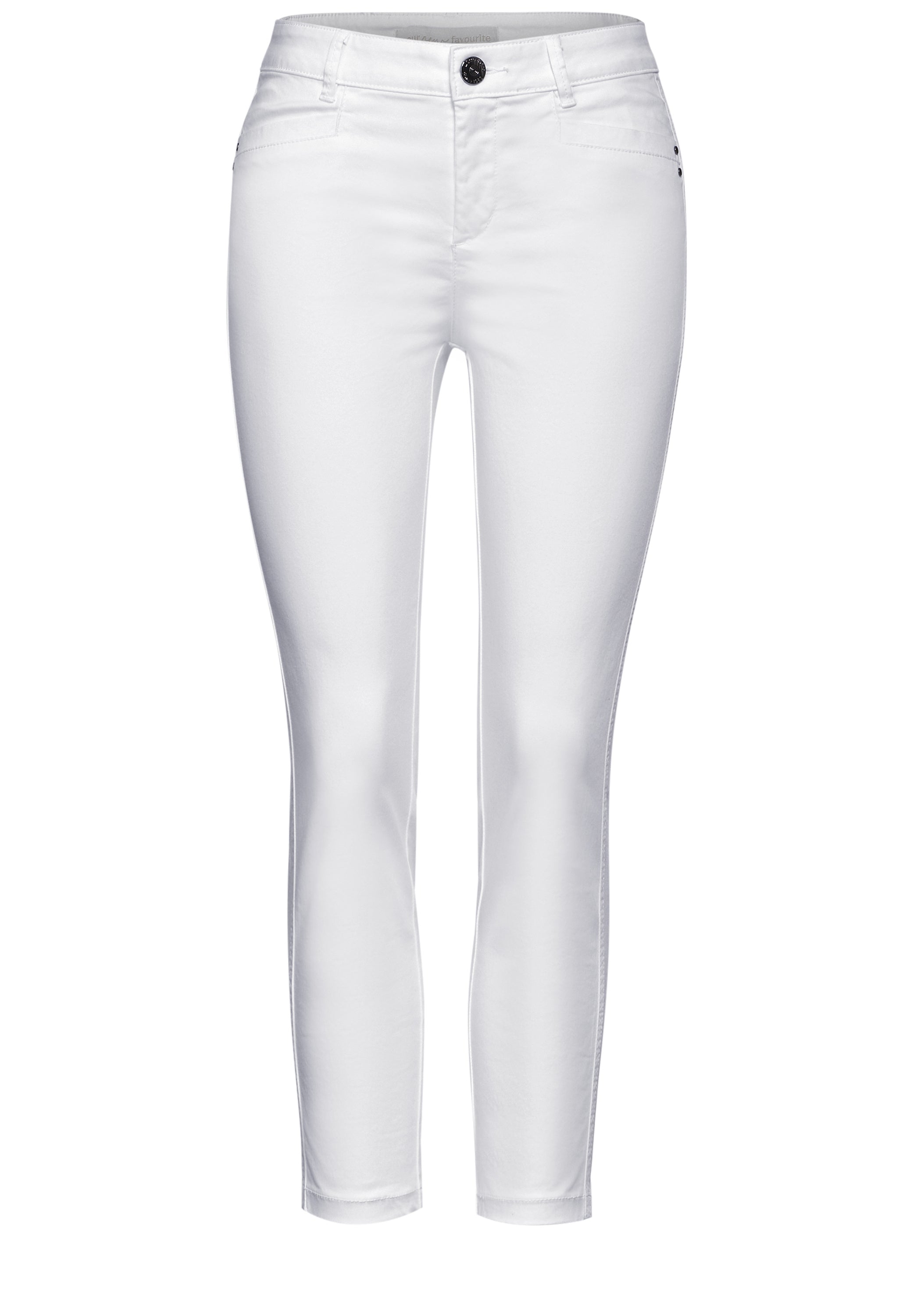 Street One Damen 7/8 Satin Hose Yulius Casual Fit Slim Legs