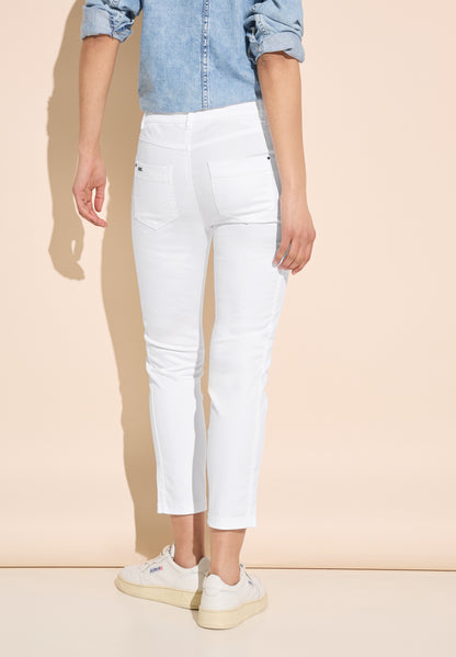 Street One Damen 7/8 Satin Hose Yulius Casual Fit Slim Legs