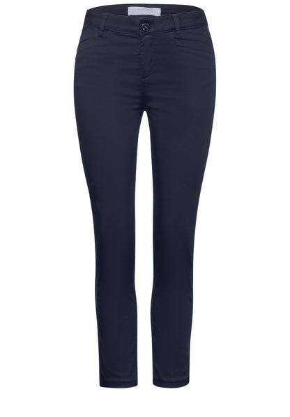 Street One Damen 7/8 Satin Hose Yulius Casual Fit Slim Legs