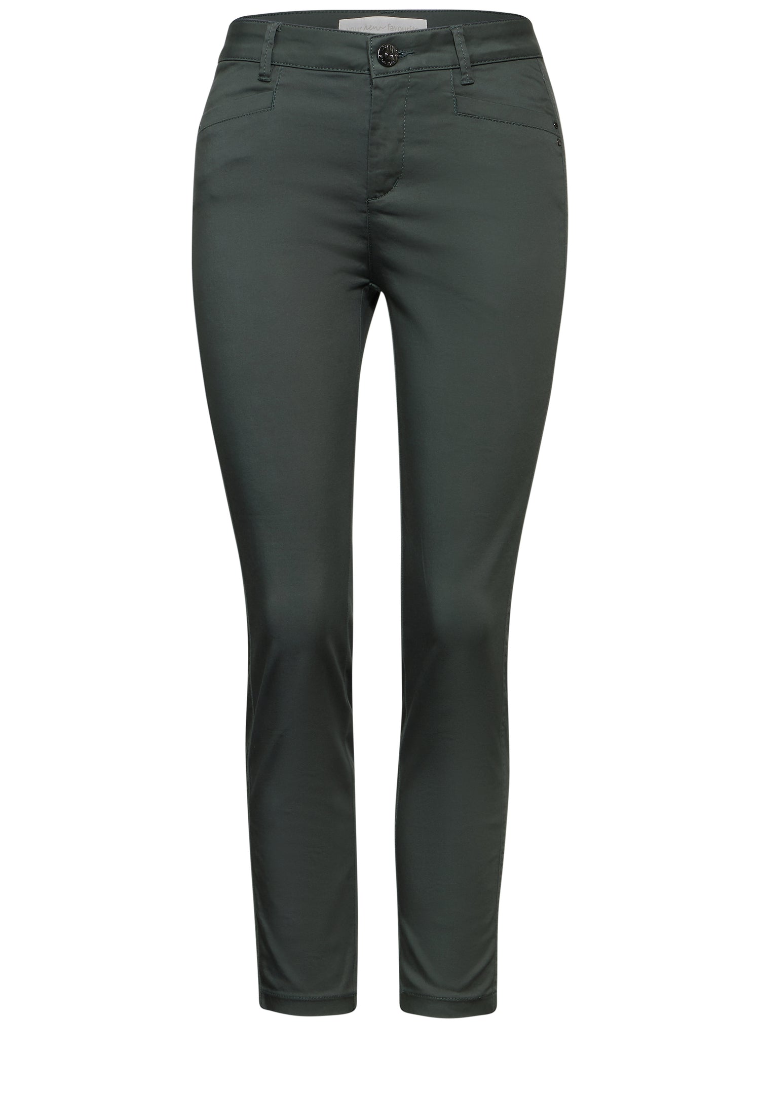 Street One Damen 7/8 Satin Hose Yulius Casual Fit Slim Legs
