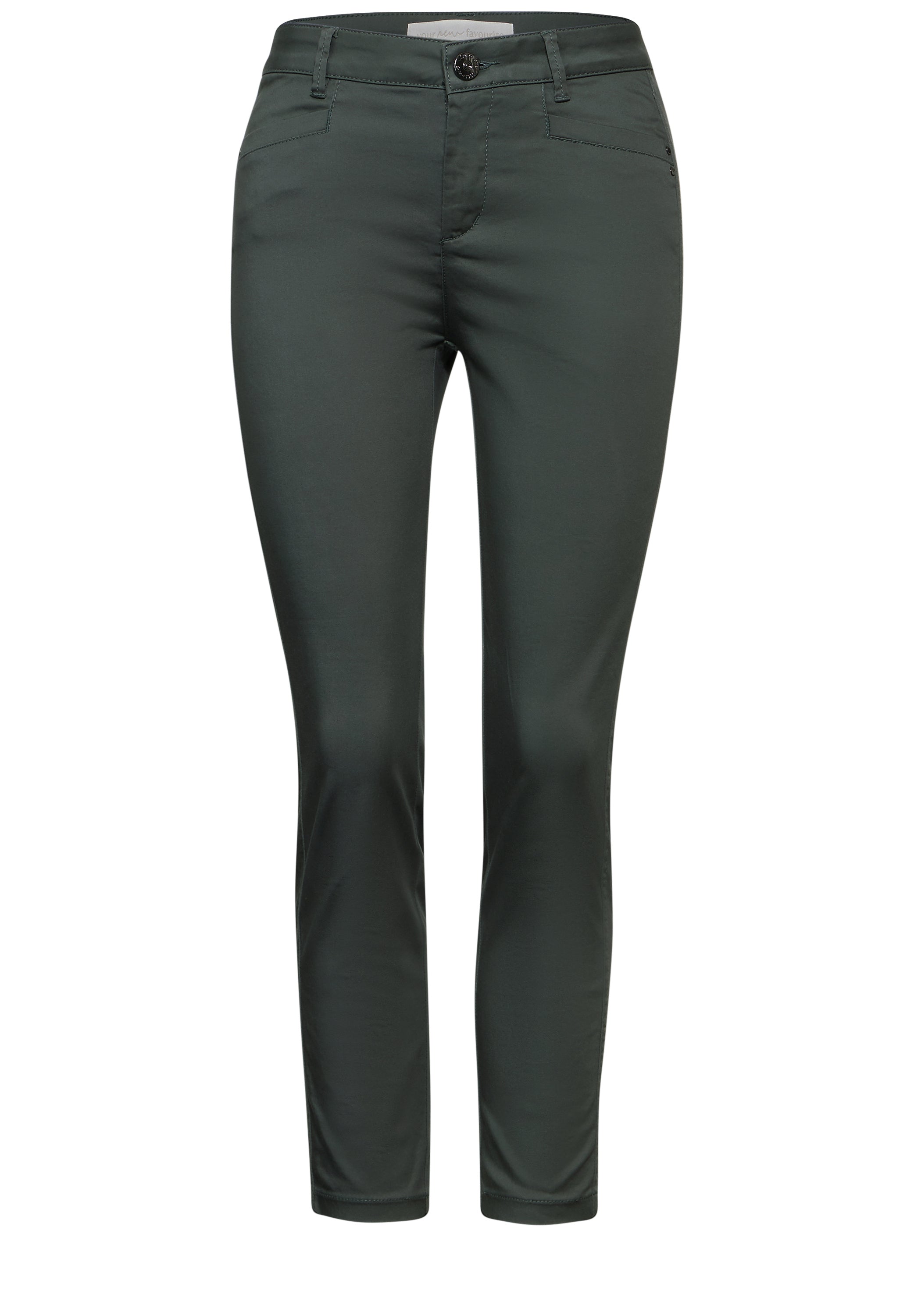Street One Damen 7/8 Satin Hose Yulius Casual Fit Slim Legs