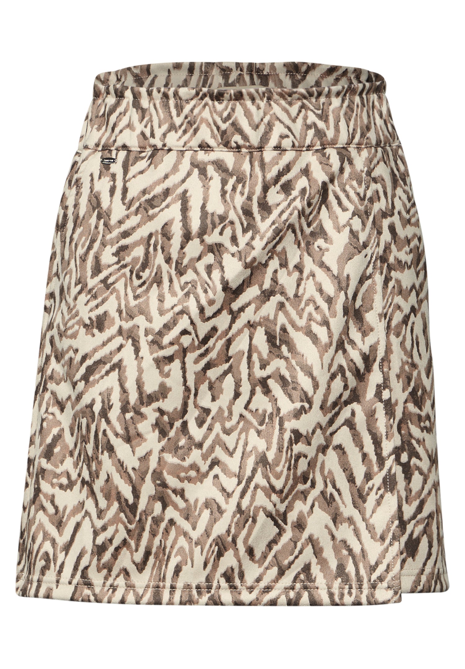 Street One Paperbag Velours-Rock Damen Wickeloptik Elastischer Bund