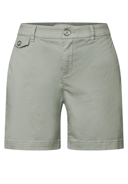 Street One Damen Chino Shorts Casual Fit Baumwollmix