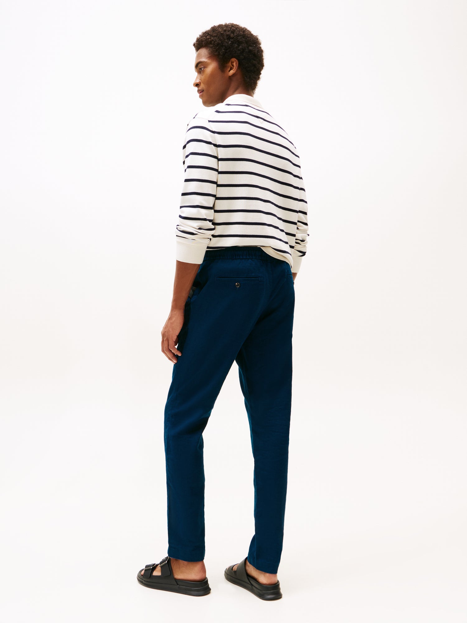 Theur Leinen-Polyester Hemd für Herren Sommermode
