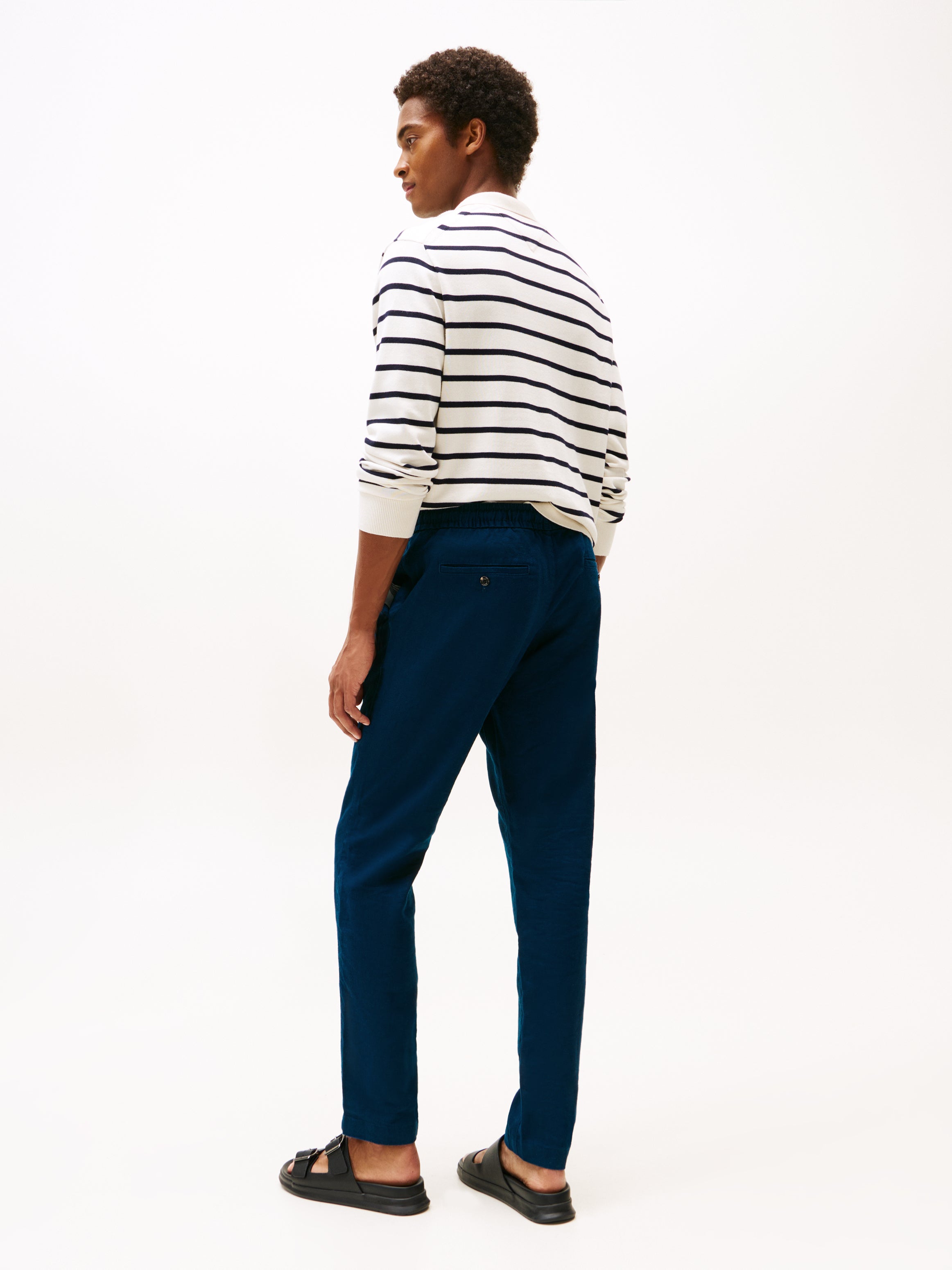 Theur Leinen-Polyester Hemd für Herren Sommermode