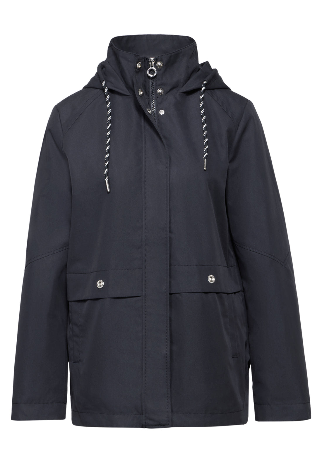 Street One Damen Parka Kapuze Twill Baumwolle Polyester