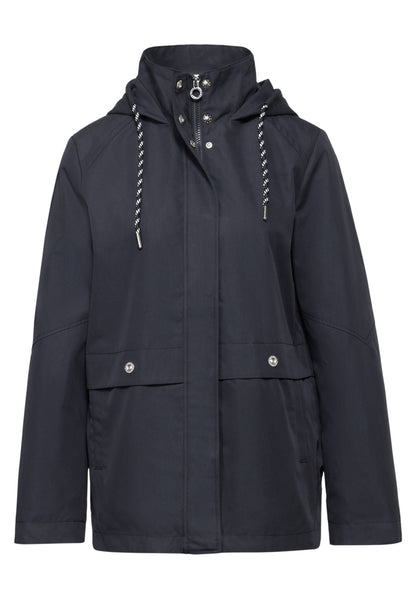 Street One Damen Parka Kapuze Twill Baumwolle Polyester