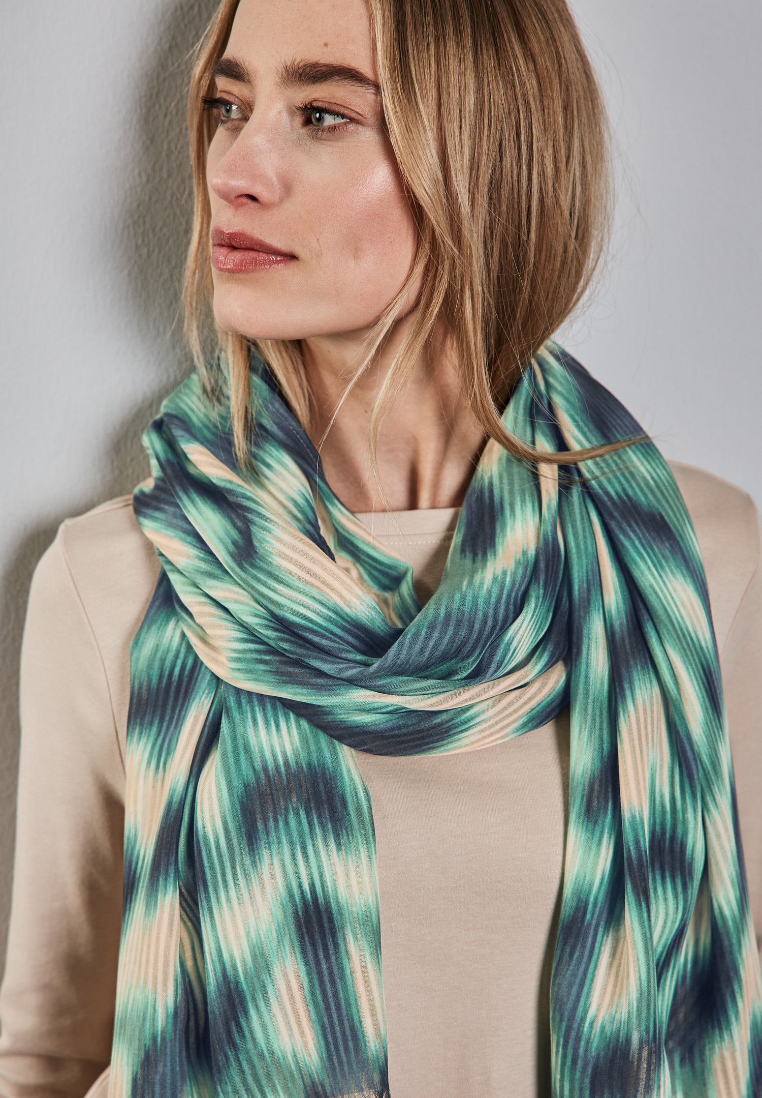 Street One Langer Schal Damen Grafisches Muster