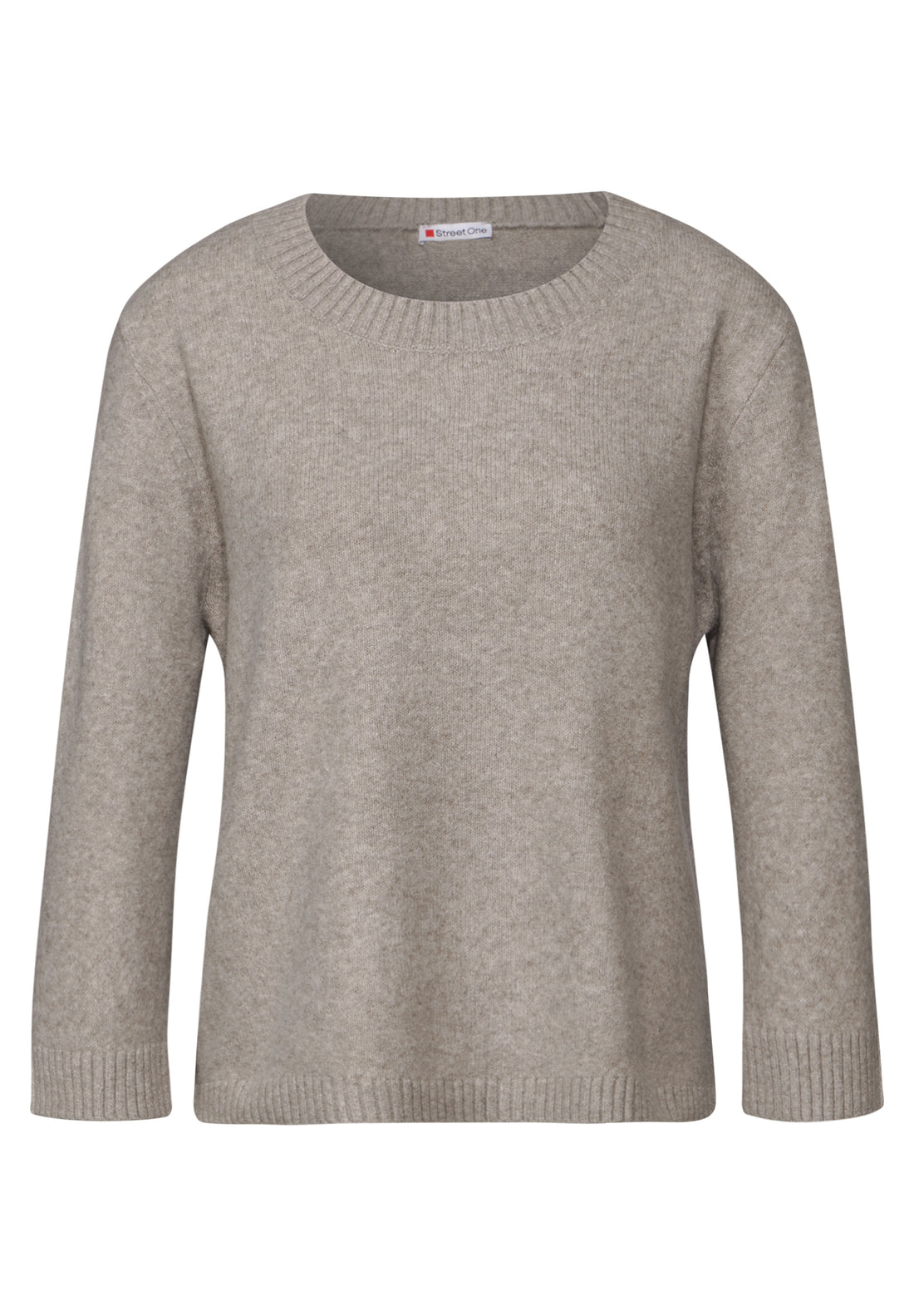 Street One Strickpullover Damen 3/4-Arm Stretchmaterial