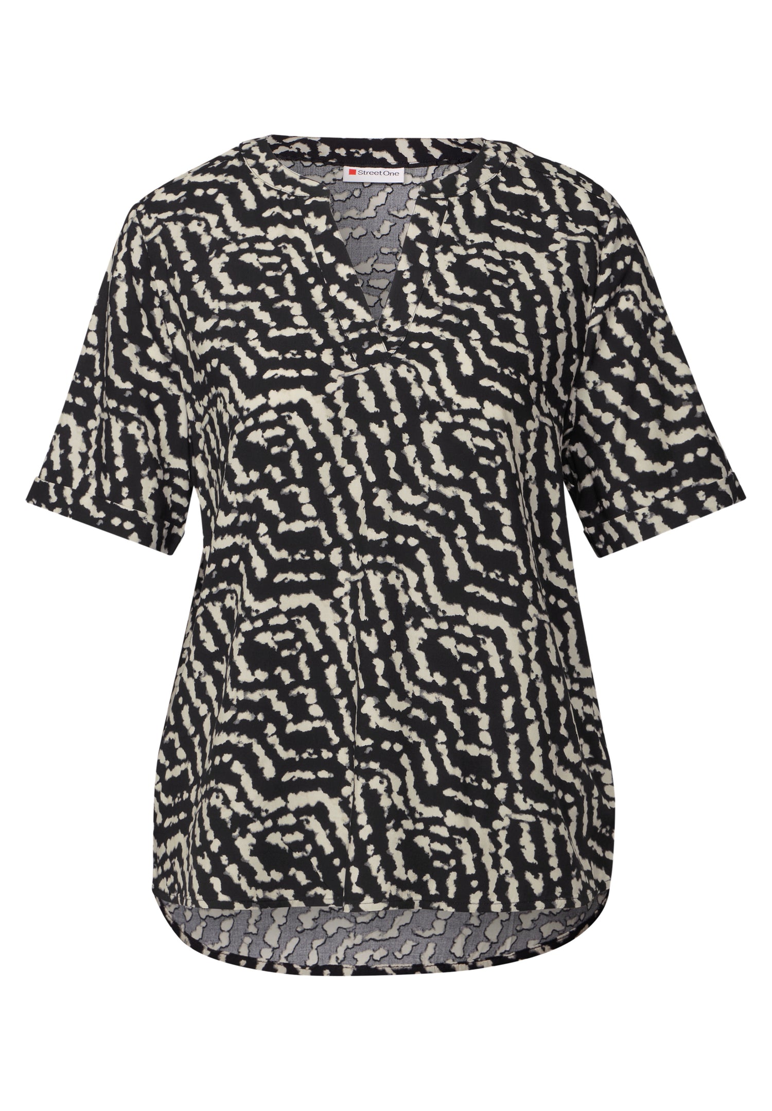 Street One Damenbluse Kurzarm Lässiger Chic