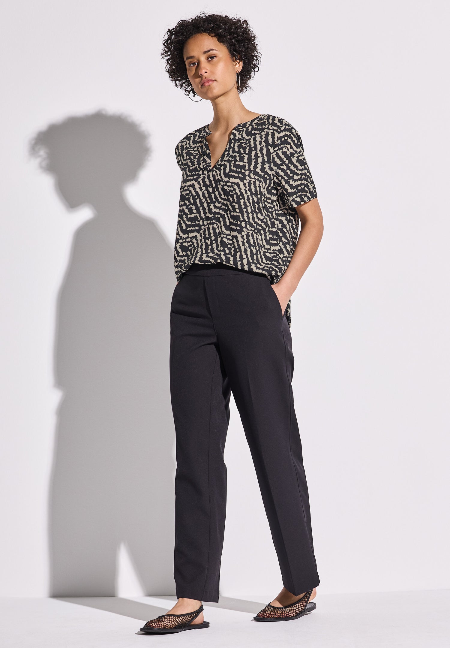 Street One Damenbluse Kurzarm Lässiger Chic