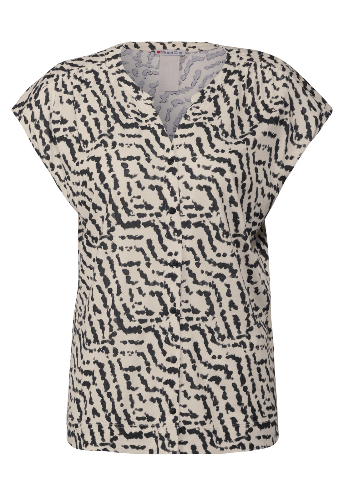 Street One Blusen-Look Shirt Damen Grafisches Muster
