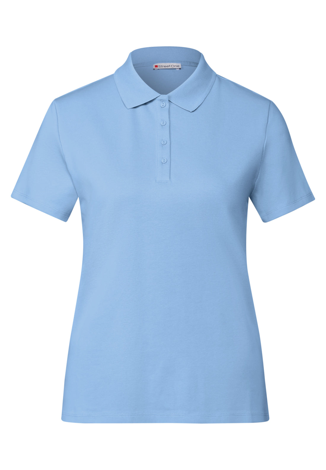 Street One Poloshirt Damen Anschmiegsame Passform Rippstruktur
