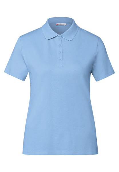 Street One Poloshirt Damen Anschmiegsame Passform Rippstruktur