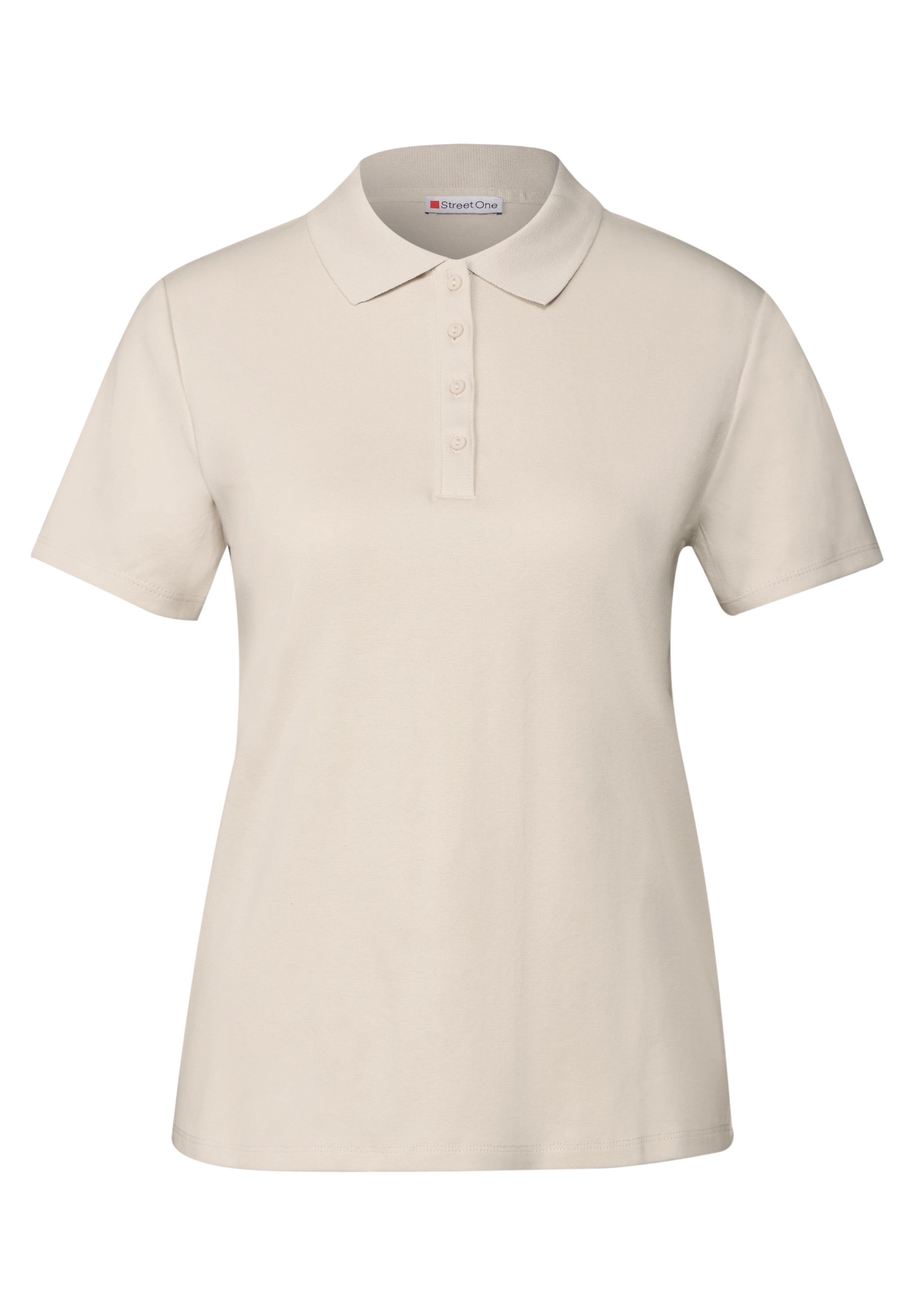 Street One Poloshirt Damen Anschmiegsame Passform Rippstruktur