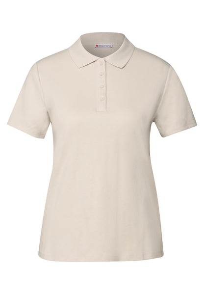 Street One Poloshirt Damen Anschmiegsame Passform Rippstruktur