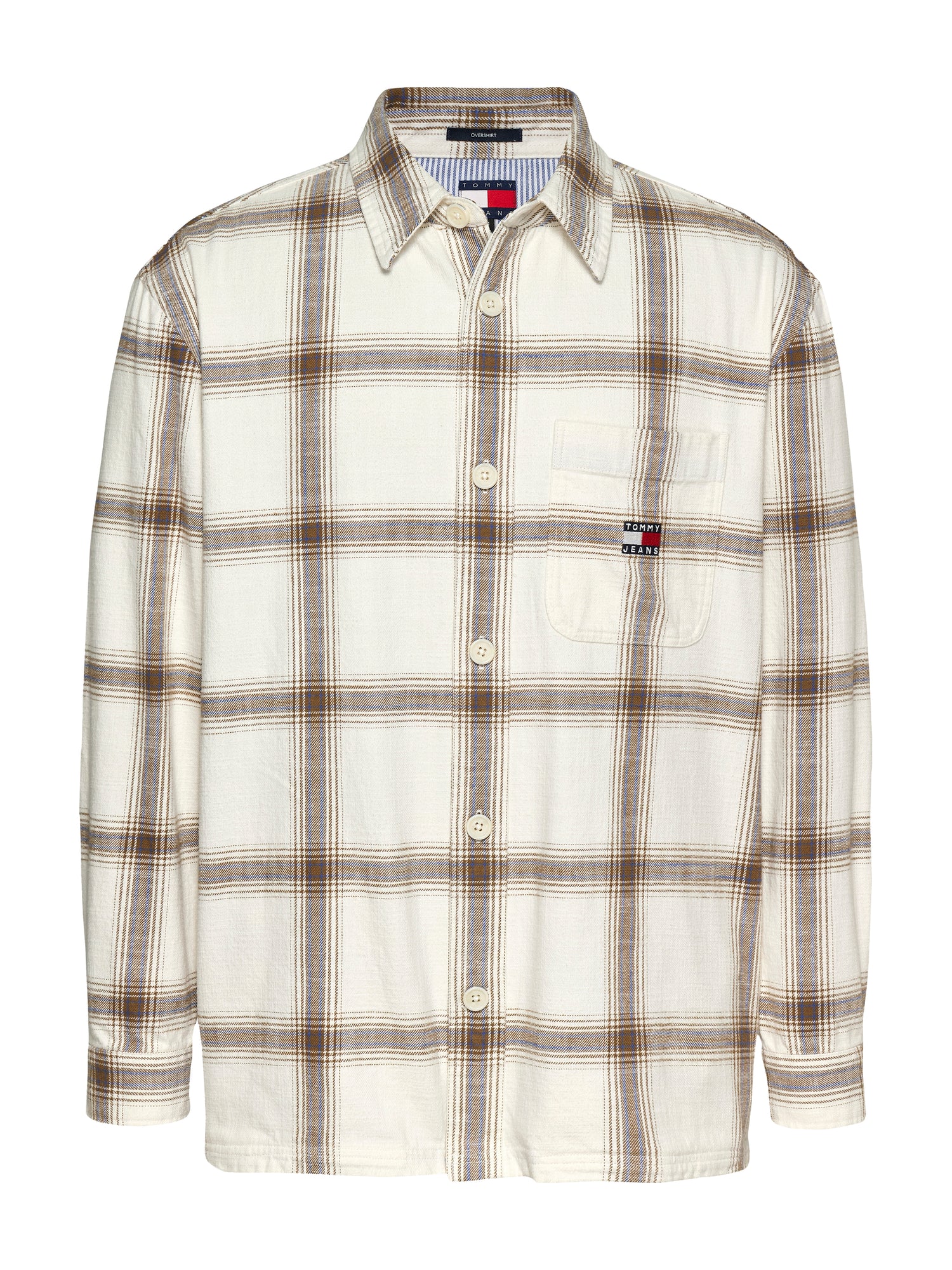Theur Checked Shirt für Männer in Ancient White - 100% Baumwolle aus Sri Lanka
