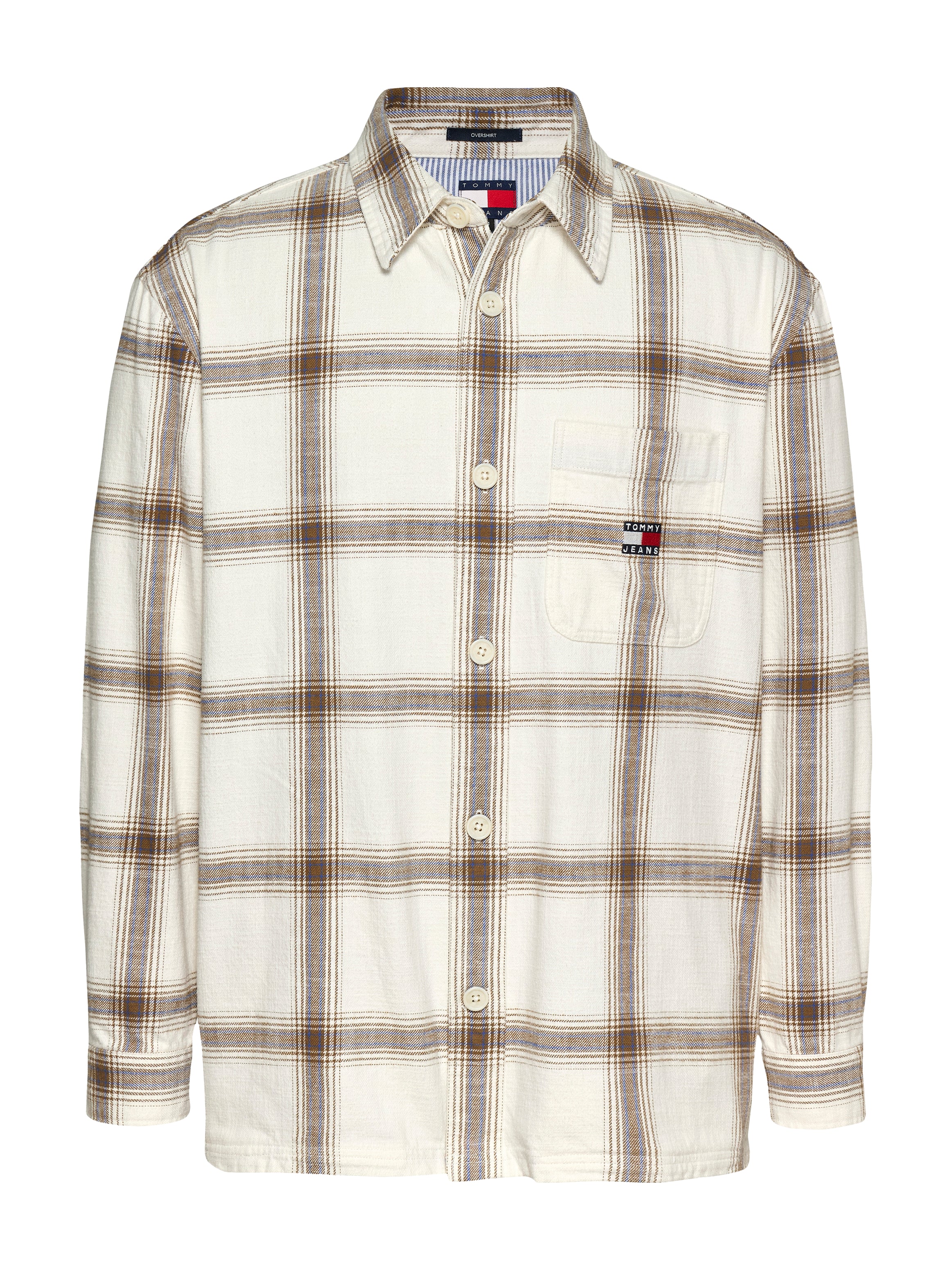 Theur Checked Shirt für Männer in Ancient White - 100% Baumwolle aus Sri Lanka