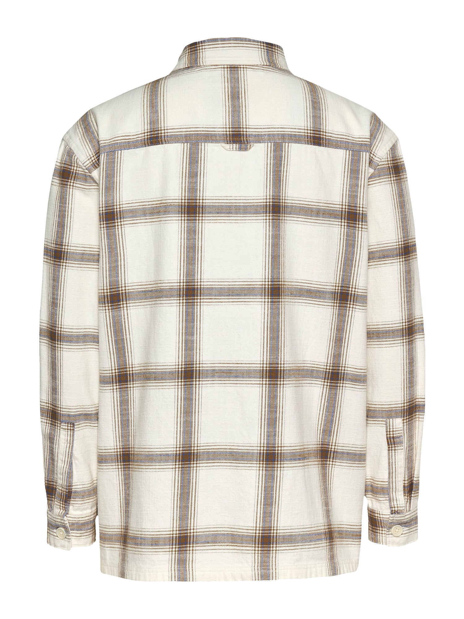Theur Checked Shirt für Männer in Ancient White - 100% Baumwolle aus Sri Lanka