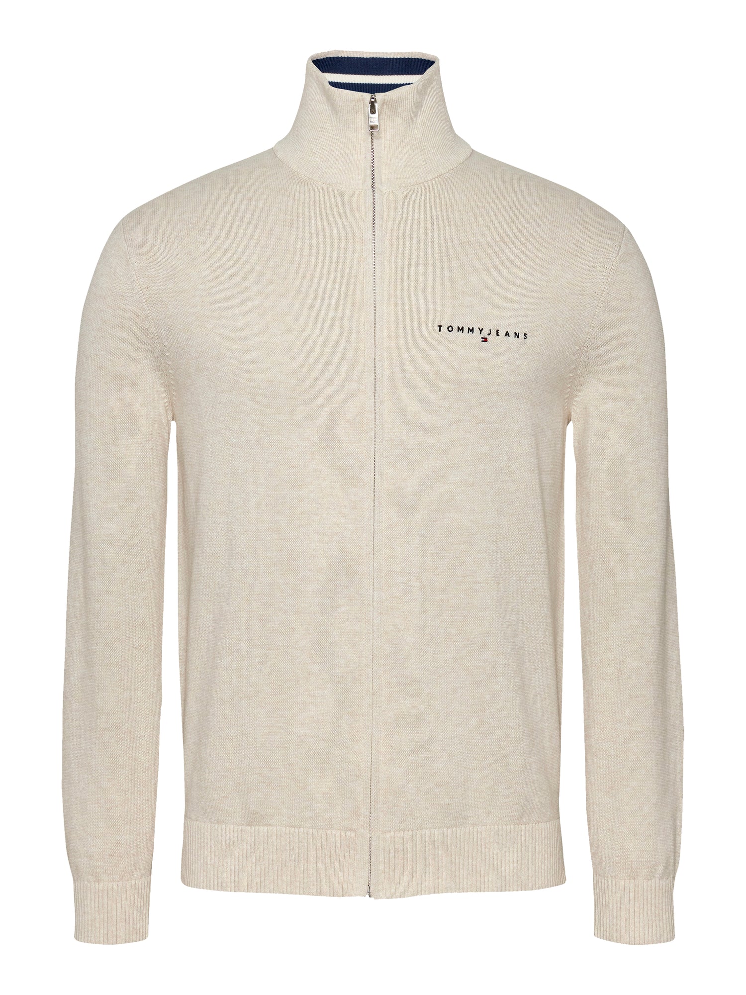 Theur Oatmeal Marl Baumwoll-T-Shirt für erwachsene Männer in Beige