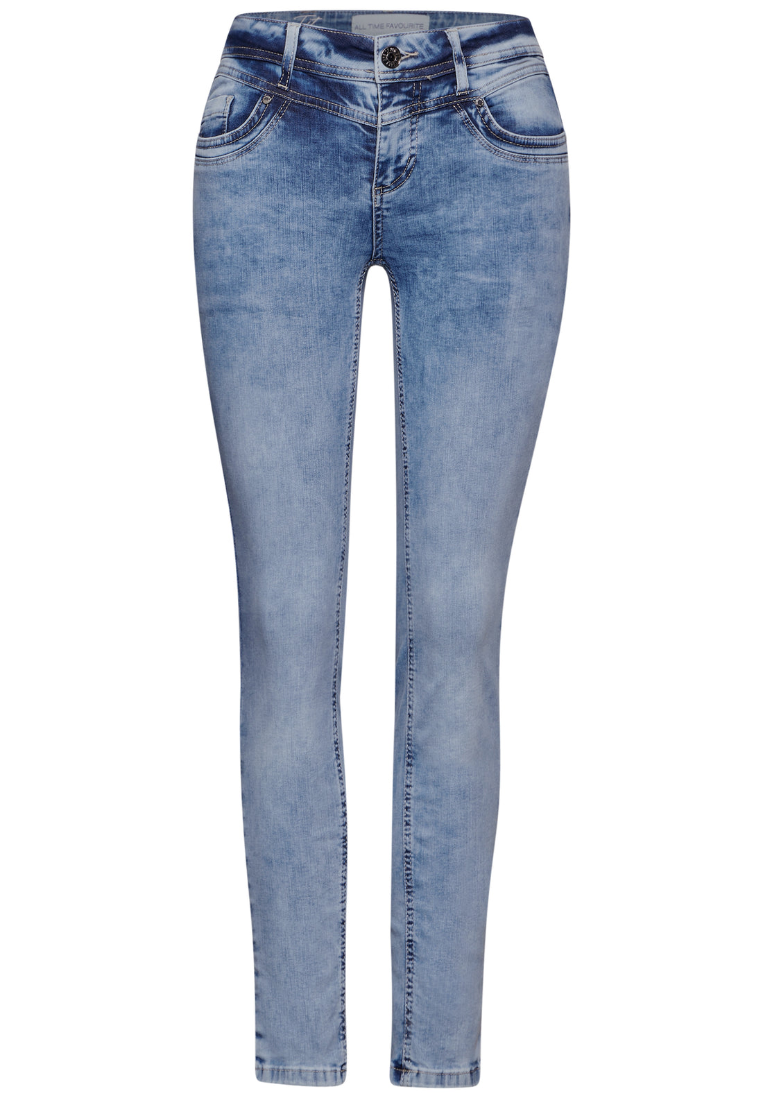 Street One Jeanshose Damen Slim Fit Dunkelblau