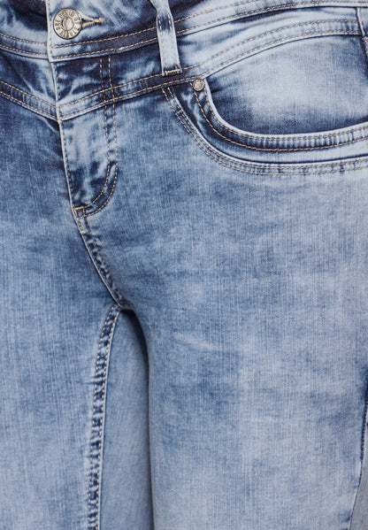 Street One Jeanshose Damen Slim Fit Dunkelblau