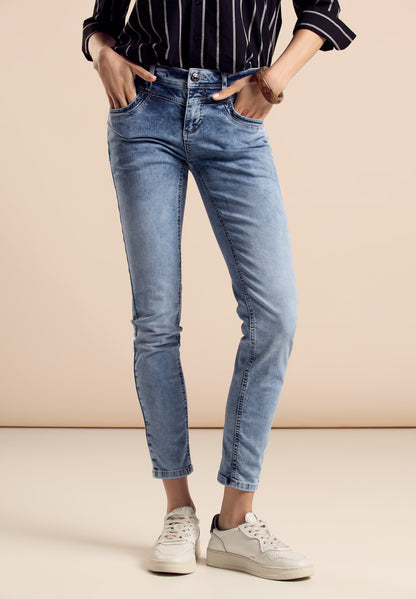 Street One Jeanshose Damen Slim Fit Dunkelblau