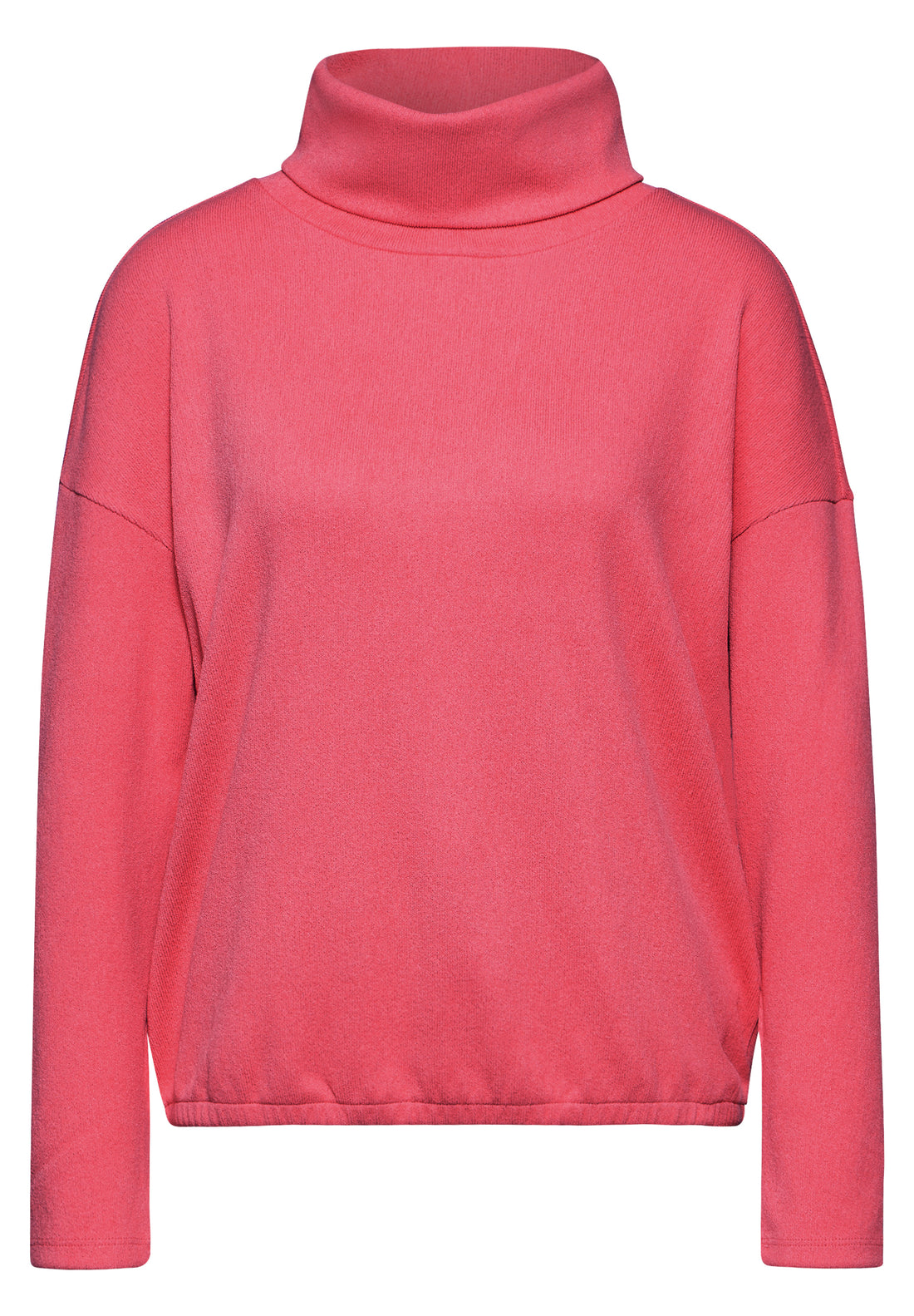 Street One Langarmshirt Damen mit Schalkragen und elastischem Saum