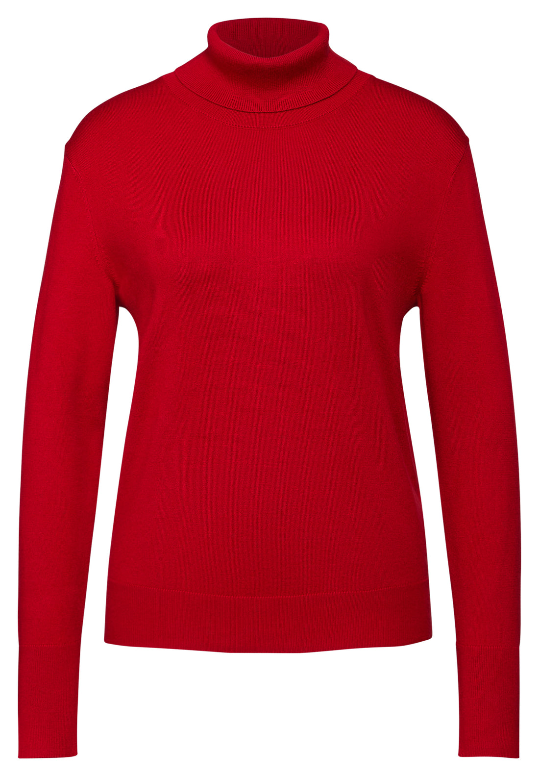 Street One Basic Rollkragen-Pullover Damen autumn red