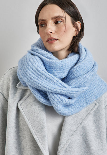 Street One Damen Strickschal Melange-Look Kuschelig