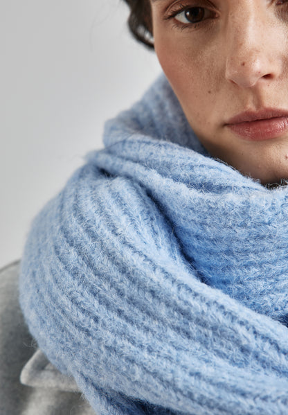 Street One Damen Strickschal Melange-Look Kuschelig