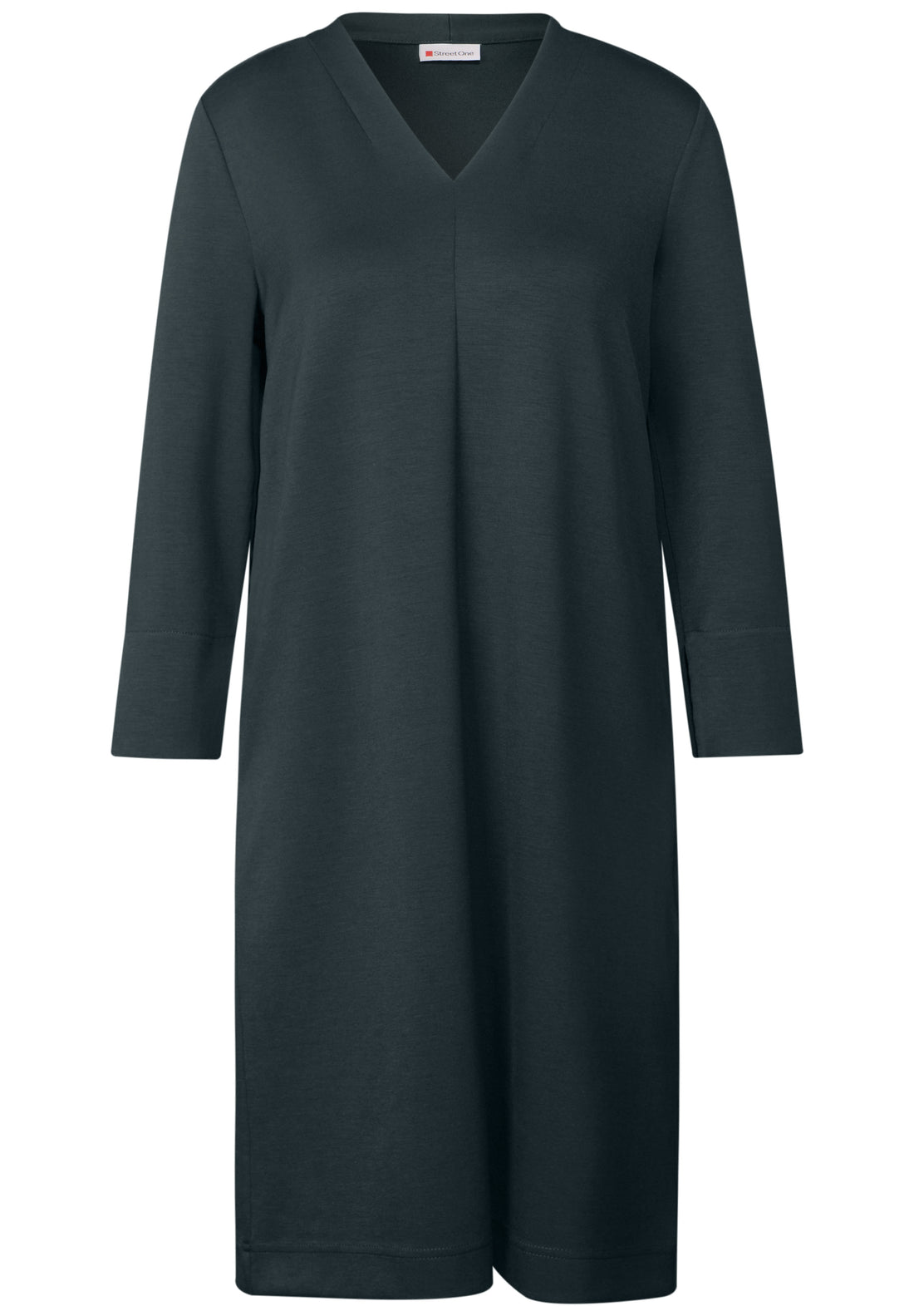 Street One Knielanges T-Shirt-Kleid Damen Bequemer Materialmix