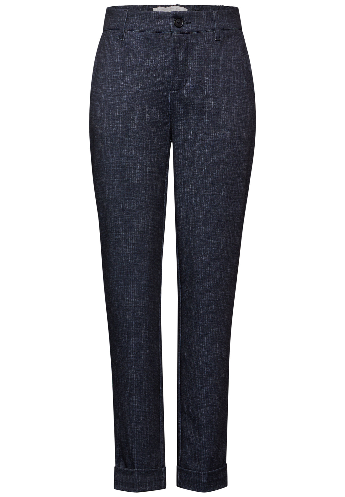 Street One Chino Damen Casual Fit High Waist Slim Legs Stretch