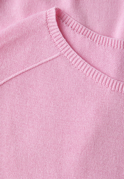 CECIL ärmelloser Pullover Damen Leinen-Look Blau