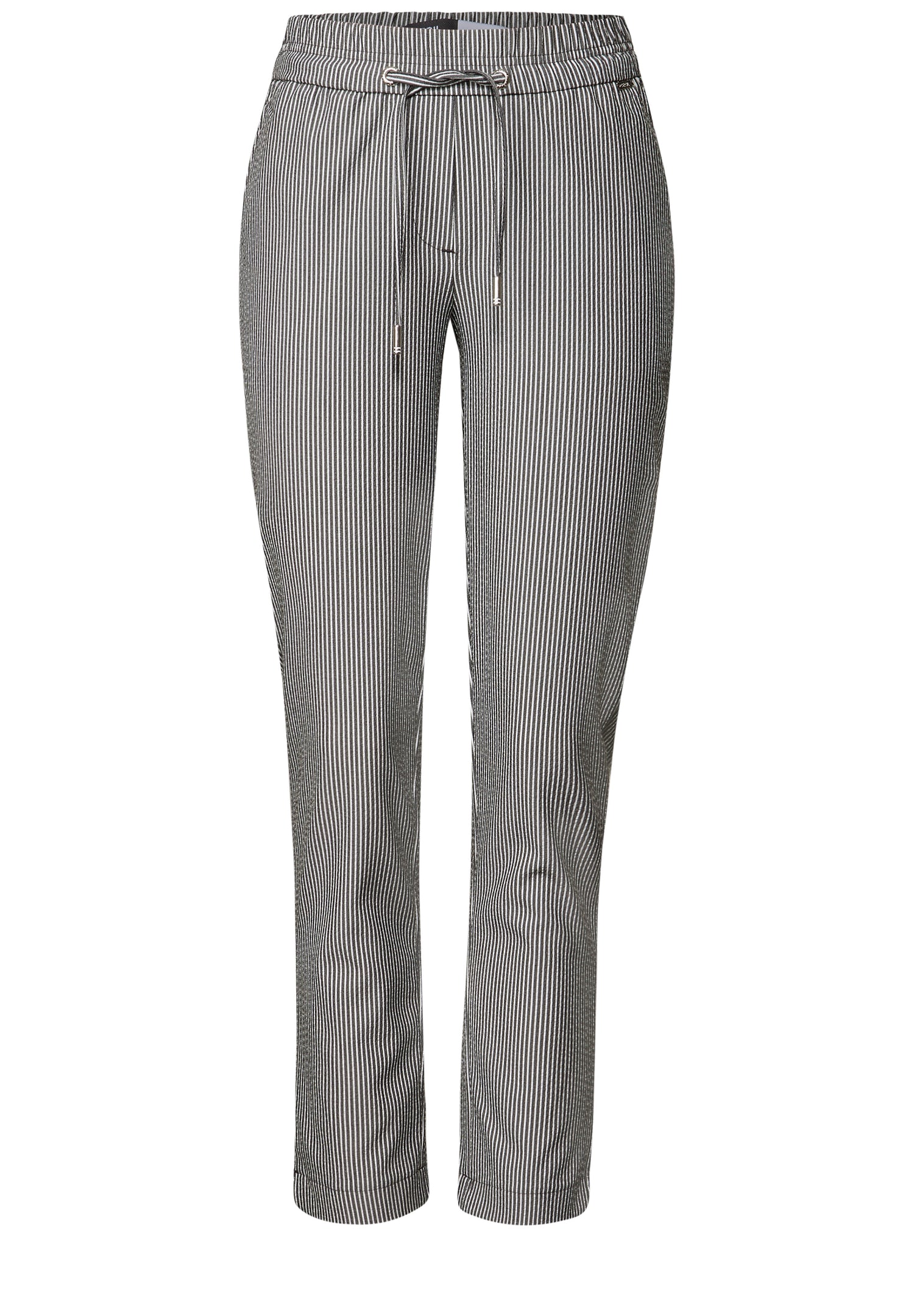 CECIL Seersucker Hose Damen Bequemer Casual Fit