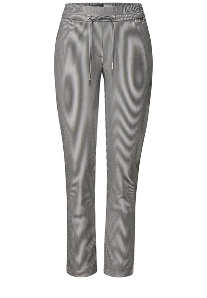 CECIL Seersucker Hose Damen Bequemer Casual Fit