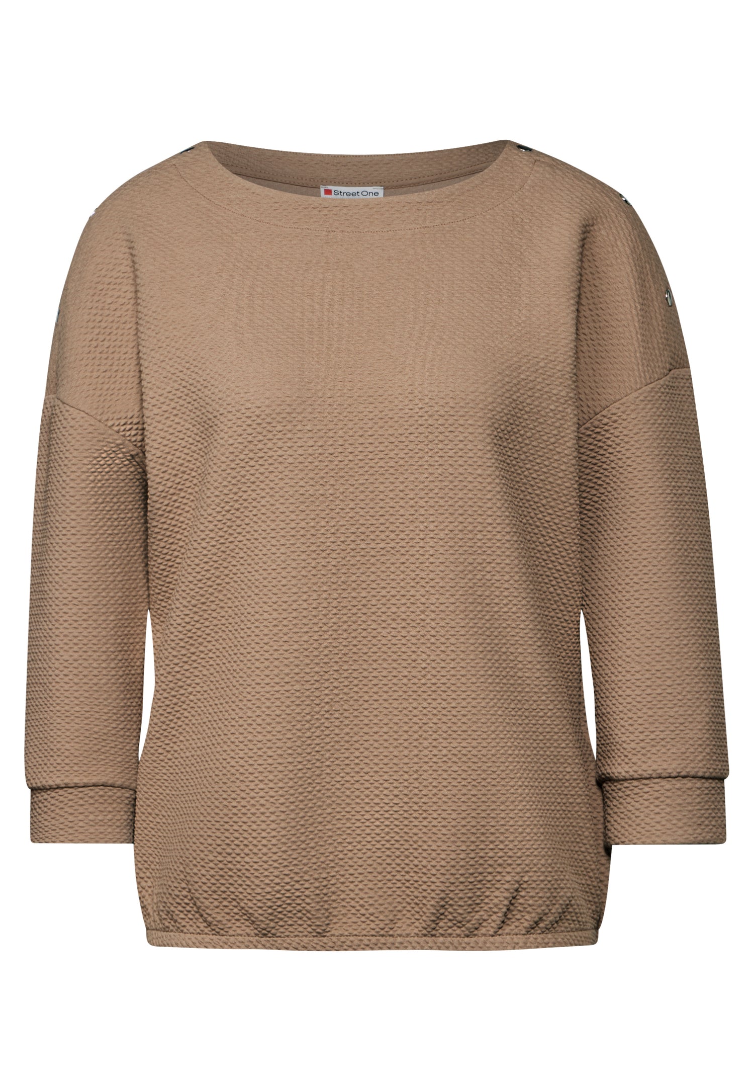 Street One Strukturshirt mit Knöpfen Damen Stilvolles Basic