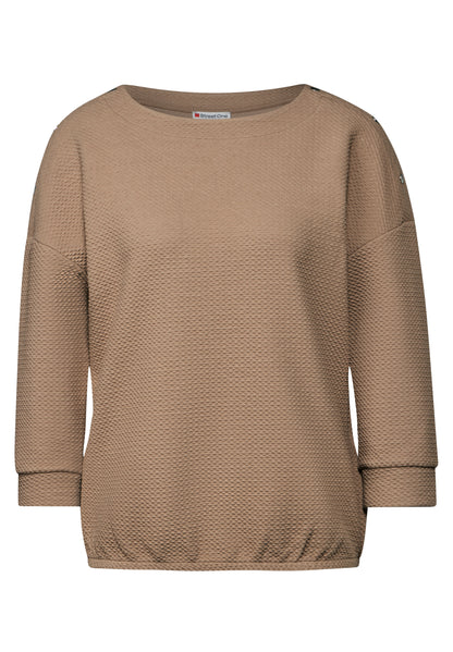 Street One Strukturshirt mit Knöpfen Damen Stilvolles Basic
