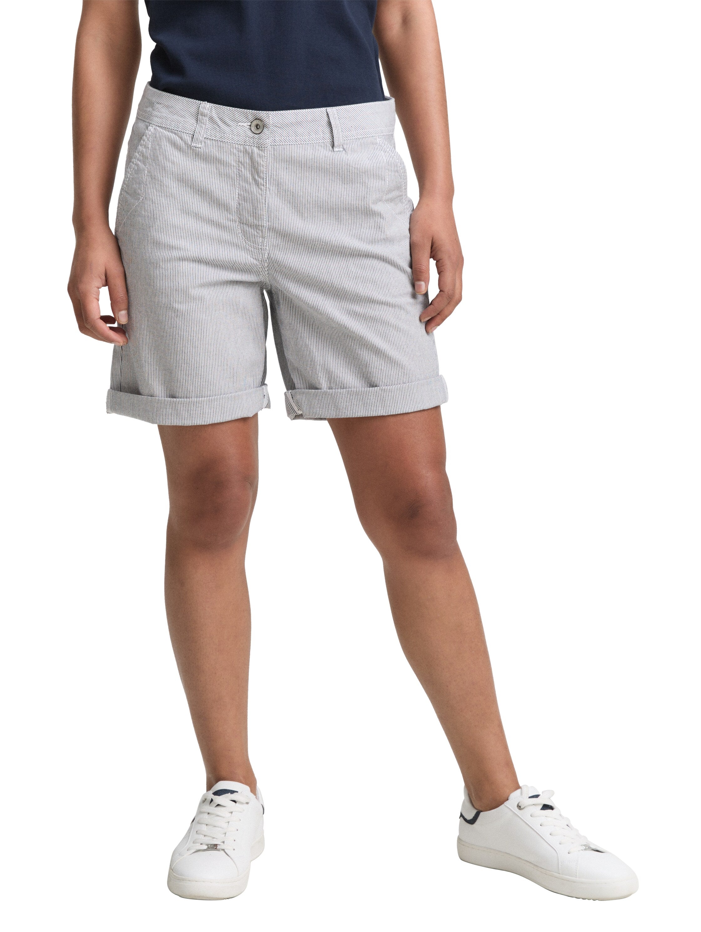 Tom Tailor Denim Chinohose für Erwachsene Weiblich mit seitlichen Eingriffstaschen