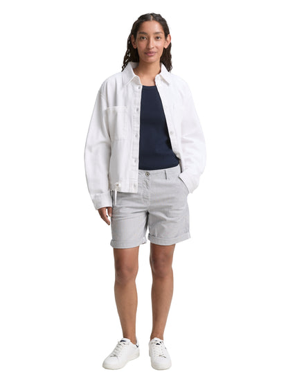 Tom Tailor Denim Chinohose für Erwachsene Weiblich mit seitlichen Eingriffstaschen