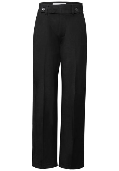 Street One Straight Leg Hose Damen High Waist Stretch Komfort
