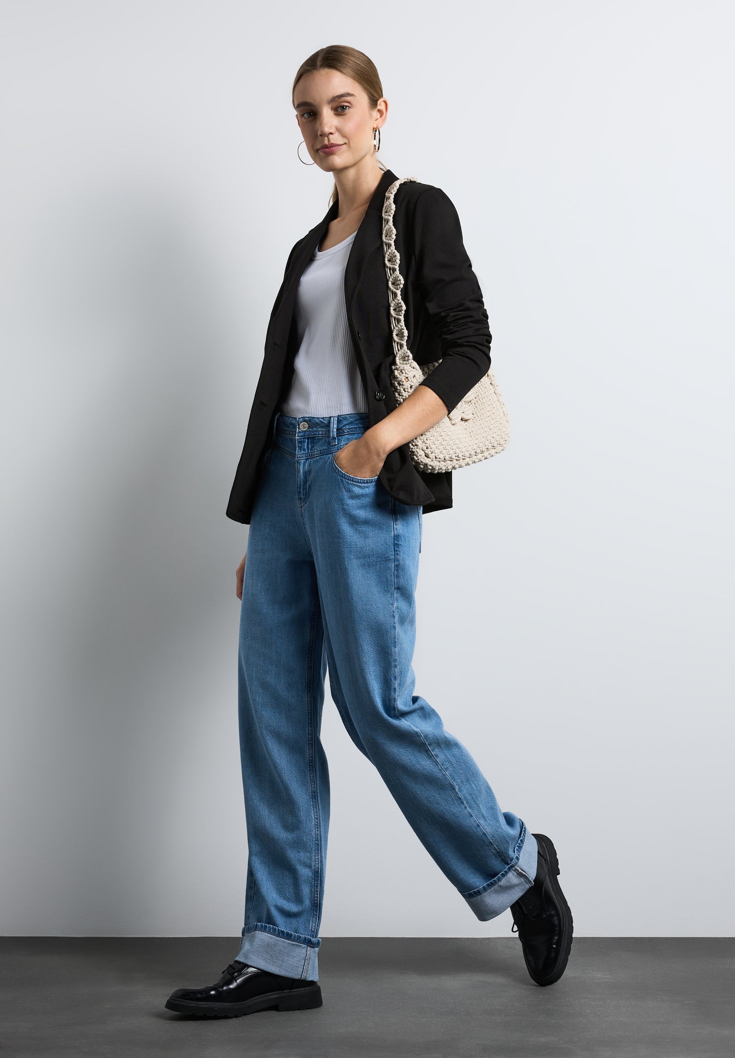 Street One Damen Basic Blazer Reverskragen